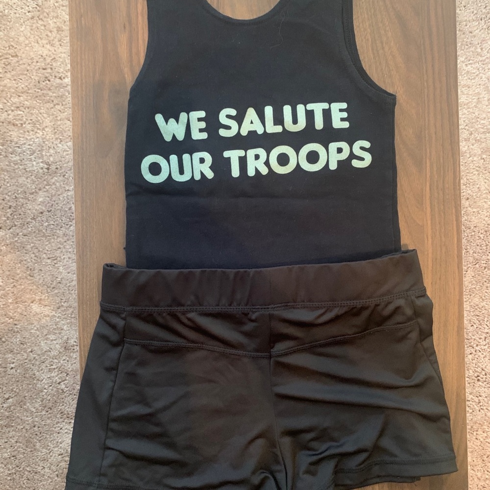 Used Hooters Girl Tank Top and Shorts Costume - Picture 2 of 2